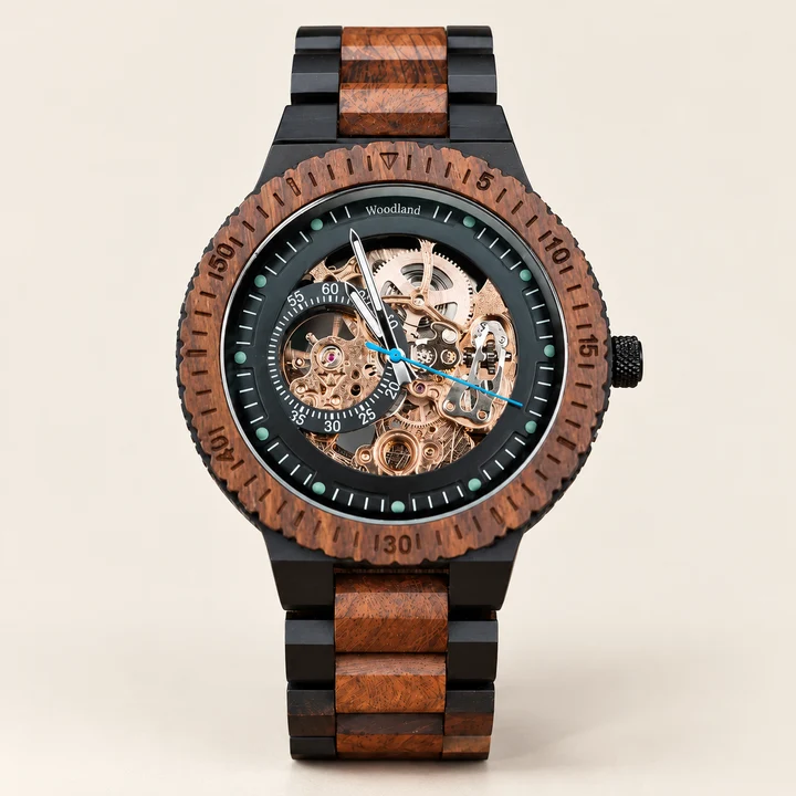 Eclipse wooden watch